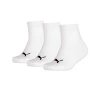 PUMA Kids Plain Quarter Calcetín, Blanco, 31-34 Unisex niños