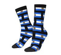 Calcetines Casuales Deportivos Bandera De La Comuna De Sandefjord Calcetin Hasta La Pantorrilla Comodidad Sneaker Socks Transpirables Crew Socks For Futbol Running Senderismo 40Cm
