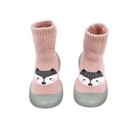 Calcetines casuales transformación elástica bebé suave niño zapatos dentro de los primeros zapatos de bebé, Rosa., 26 EU