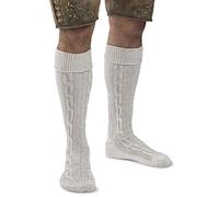 Calcetines clásicos para hombre con diseño trenzado, medias hasta la rodilla, calcetines de punto para hombre, naturaleza, 39-42