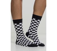 Urban Classics Checker Socks 2-Pack Calcetines, Multicolor (Negro/Blanco 00826), 39-42 para Hombre