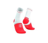 Calcetines Compressport Pro Marathon Socks V2.0 Rojo Blanco, Talla Talla 1