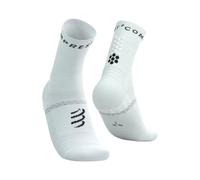Calcetines de running compressport pro marathon v2.0 blanco/negro 35 - 38