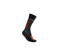 Compressport - Ropa para trail running - Pro Racing Socks Winter Run Black/High Risk Red de Lana - Talla 39-41 - Negro Negro 39-41