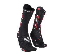 Calcetines Compressport Pro Racing V4.0 Bike Negro Rojo, Talla Talla 1