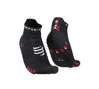 Calcetines Compressport Pro Racing V4.0 Low Negro Rojo, Talla Talla 1
