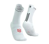 Calcetines Compressport Pro Racing V4.0 Run High Blanco Negro, Talla Talla 1