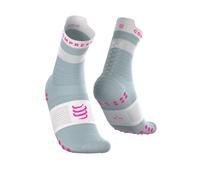 Calcetines Compressport Pro Racing v4.0 Run High Gris Rosa, Talla Talla 3