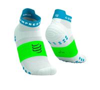 Calcetines Compressport Pro Racing v4.0 Run Low Blanco Verde, Talla T1
