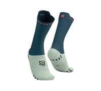 Calcetines Compressport Pro v4.0 Bike Azul Verde, Talla Talla 1