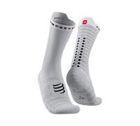 Calcetines Compressport Pro v4.0 Ultralight Bike Blanco Negro, Talla Talla 2