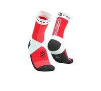 Calcetines Compressport Ultra Trail Socks V2.0 Blanco Rojo, Talla Talla 2