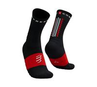 Calcetines Compressport Ultra Trail v2.0 Negro Rojo, Talla T2