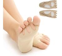 Calcetines con cinco dedos, calcetines sin dedos, calcetines invisibles de verano, herramienta profesional transpirable para el cuidado de los pies, portátil (aprox. 17 cm / 6,7 pulgadas)