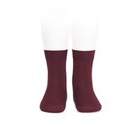 Calcetines Cóndor cortos lisos (8, Granate)