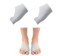 Calcetines correctores de juanetes Hallux Valgus, con separador de dedos de gel de silicona suave, medias ortopédicas unisex para aliviar y corregir juanetes, talla 37-43, color gris