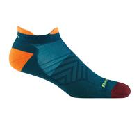 Calcetines cortos de hombre Darn Tough Run No Show Tab Ultra-Lightweight With Cushion Talla de calcetines: 41-42 / Color: azul/naranja