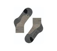 FALKE TK2 Explore Wool Short W Sso lana hilo funcional antiampollas gruesos 1 par, Calcetines para senderismo Mujer, Beis Kitt Mouline 4310, 39-40