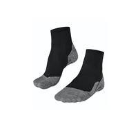 FALKE TK5 Wander Cool Short M Sso lyocell hilo funcional antiampollas finos 1 par, Calcetines para senderismo Hombre, Negro Black-Mix 3010, 42-43