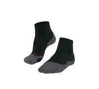 FALKE TK2 Explore Short M Sso lana hilo funcional antiampollas gruesos 1 par, Calcetines para senderismo Hombre, Gris Asphalt Melange 3180, 46-48
