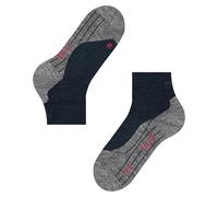 FALKE TK5 Wander Short M Sso lana hilo funcional antiampollas finos, Calcetines para senderismo Hombre, Azul Marine 6121, 39-41