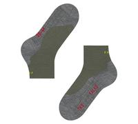 FALKE TK5 Wander Short M Sso lana hilo funcional antiampollas finos 1 par, Calcetines para senderismo Hombre, Verde Herb 7754, 44-45