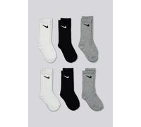 Calcetines Cortos Nike Pack 6 Niños Blancos talla XS