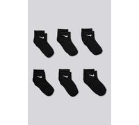 Calcetines Cortos Nike Pack 6 Niños Negros talla XS