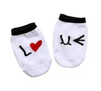 Calcetines cortos para barco Toddler Ankle Socks Loving Heart Design Calcetines antideslizantes talla M para 2-4 años y niños, un par resistente y práctico, durabilidad