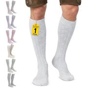 Calcetines cortos para el traje bávaro tradicional, 44 cm, color blanco Schneeweiss 44/46
