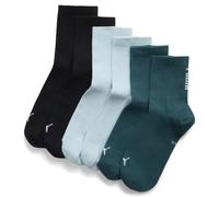 Calcetines cortos PUMA unisex (pack de 3), Accesoiros, Verde, 43-46