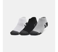 Calcetines cortos Under Armour Performance Tech unisex - Paquete de 3 Mod Gris / Blanco / Jet Gris L
