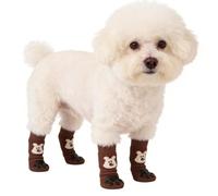 Calcetines - Cubierta de pie de perro transpirable, con asas, antideslizante, ropa de animales | Seguridad del suelo en el hogar para pequeñas, medianas y razas Sala de estar Dormitorio Apartamento