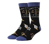 Calcetines de abogado, regalo para un abogado, azul, 9-11