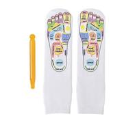 Calcetines De Acupresión: Calcetines De Masaje De Pie De Reflexología, Calcetines De Terapia De Puntos De Presión | Calcetines Para Herramientas De Reflexología De Algodón, Calcetines De Del Pi