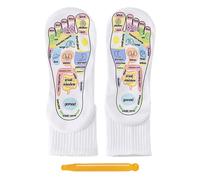 Calcetines De Acupresión: Calcetines De Masaje De Pie De Reflexología, Calcetines De Terapia De Puntos De Presión | Calcetines Para Herramientas De Reflexología De Algodón, Calcetines De Del Pi