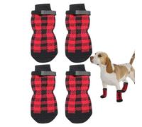 calcetines de agarre para perros | Calcetines para perros y gatos | Protector de pata de perro ajustable con correa, Control de tracción antideslizante para uso en interiores en pisos de madera dura,