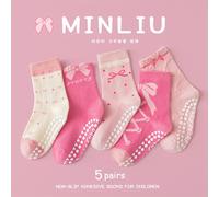 Calcetines de Algodón Antideslizantes para Niñas con Antideslizante, Ideales para Yoga y Ropa Casual