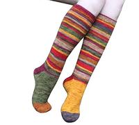 Calcetines de algodón para correr, de corte bajo, multicolor, para mujer, informales, a rayas, calcetines acolchados para hombre, Multicolor, Altoa única