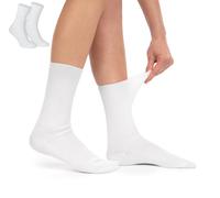 Calcetines de algodón para mujer, calcetines de salud, calcetines médicos, calcetines para hermanas, calcetines 1:1, acanalado, resistentes al agua hirviendo, color blanco, White/5 Pairs, 43-46