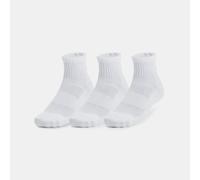 Calcetines de algodón Under Armour Training unisex - Paquete de 3 Blanco / Blanco / Negro XL