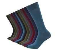Calcetines de bambú FM London para hombre (paquete de 12) - Calcetines para hombre lisos y estampados diseñados para sentirse suaves y resistir el olor - Calcetines multicolores y negros para hombre