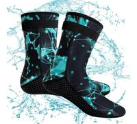 Calcetines de buceo - Calcetines de buceo de neopreno impermeables | Calcetines térmicos antideslizantes de 3 mm para gimnasio, yoga, fitness, surf, snorkel, orilla del mar, L, Refer to description