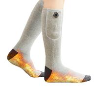 Calcetines de Calentamiento eléctrico | Algodón Transpirable 3 Modos Ajustables | Calcetines de Calor calefactores | para Trabajo de Viaje al Aire Libre esquí Senderismo Camping Invierno Hombres