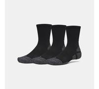 Calcetines de caña media Under Armour Performance Tech Pro unisex - Paquete de 3 Ultimate Negro / Ultimate Negro / Castlerock S
