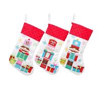 Calcetines de Cascanueces navideños, 3 Piezas de decoración de Temporada | Calcetines de Cascanueces para golosinas | para Caramelos, Aperitivos, postres, reuniones, Chimenea, Estante de