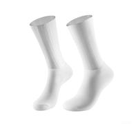 Calcetines de ciclismo a media pantorrilla antideslizantes de silicona neumática para bicicleta de carretera, alta elasticidad, reflectante, absorbe la humedad, tela MITI transpirable para ciclismo