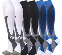 Calcetines de Compresión (3 pares) para Hombres Circulación 20-30 mmhg Medias de Compresión Médicas Mujeres Enfermería