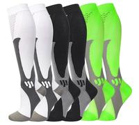 Calcetines de Compresión (3 pares) para Hombres Circulación 20-30 mmhg Medias de Compresión Médicas Mujeres Enfermería