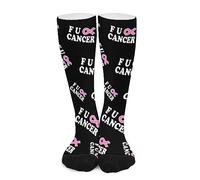 Calcetines De Compresión A La Mierda El Cáncer Clásicos Suaves Calcetines De Trekking, Para Entrenamiento, Senderismo, Caminar, 50cm